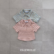 將圖片載入圖庫檢視器中，ELLY 兒童夏季條紋 Polo 衫** 預購