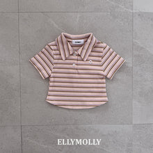 將圖片載入圖庫檢視器中，ELLY 兒童夏季條紋 Polo 衫** 預購