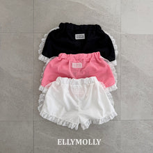 將圖片載入圖庫檢視器中，ELLY 兒童夏季蕾絲荷葉邊跑步短褲** 預購