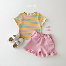 Load image into Gallery viewer, DAILYBEBE KIDS STRIPE HEART TOP**PREORDER