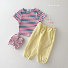 Load image into Gallery viewer, DAILYBEBE KIDS STRIPE HEART TOP**PREORDER