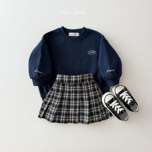 DAILYBEBE KIDS CHECK SKIRT**PREORDER