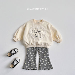 VIVID KIDS PATTERN BOOTSCUT PANTS*PREORDER