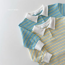 Load image into Gallery viewer, DAILYBEBE KIDS COLLAR STRIPE SHIRT**PREORDER