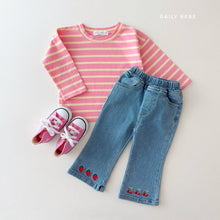 Load image into Gallery viewer, DAILYBEBE KIDS STRIPE TEE SHIRT**PREORDER