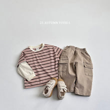 Load image into Gallery viewer, VIVID KIDS LAYER STRIPE TEE*PREORDER