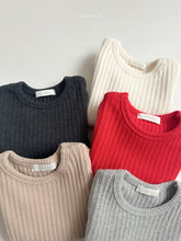 Load image into Gallery viewer, MINIROBE KIDS WINTER RIBBED TEE**Preorder