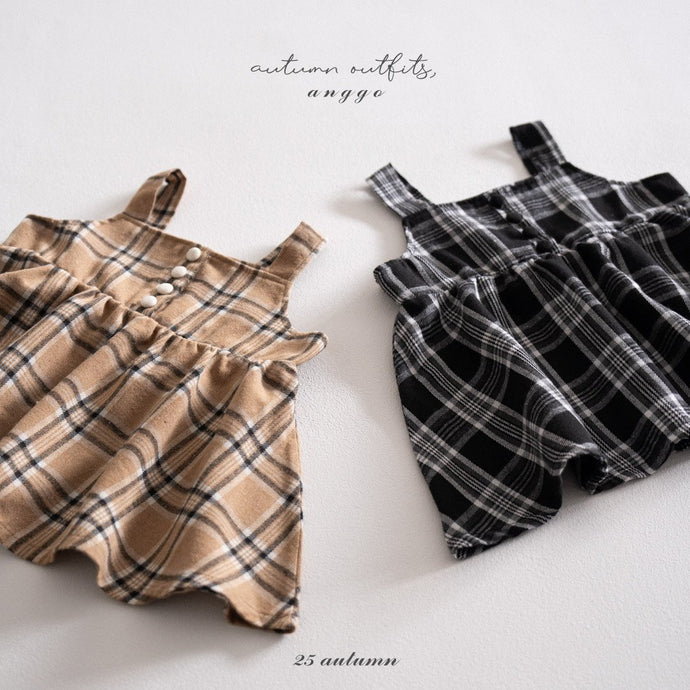 ANGGO KIDS CHECK DRESS**PREORDER
