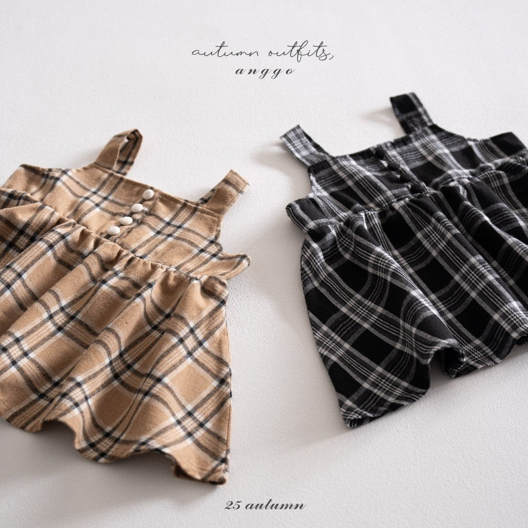 ANGGO KIDS CHECK DRESS**PREORDER