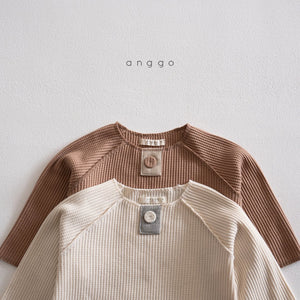 ANGGO KIDS WAFFLE TOP**PREORDER