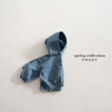 Load image into Gallery viewer, ANGGO KIDS DENIM HOODIE**PREORDER