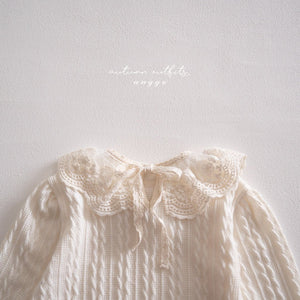 ANGGO KIDS LACE FRILL TOP**PREORDER