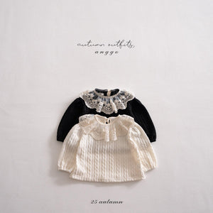 ANGGO KIDS LACE FRILL TOP**PREORDER
