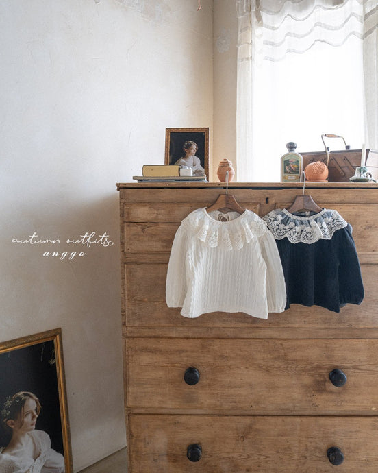 ANGGO KIDS LACE FRILL TOP**PREORDER