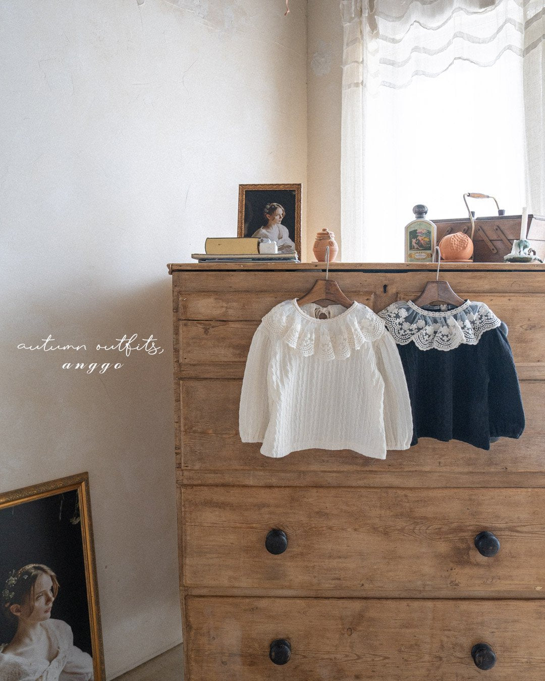 ANGGO KIDS LACE FRILL TOP**PREORDER