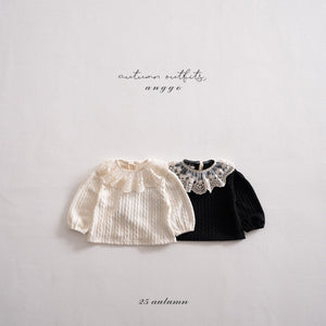 ANGGO KIDS LACE FRILL TOP**PREORDER