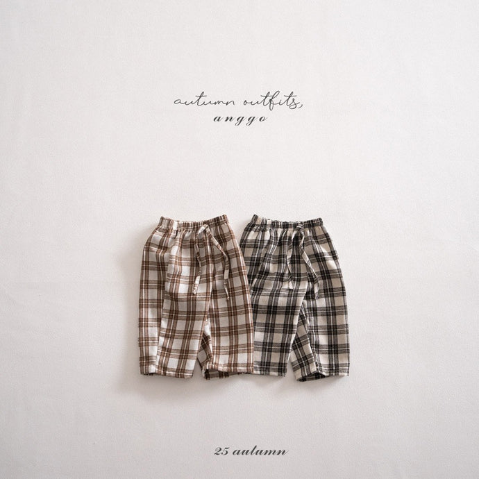 ANGGO KIDS BIG CHECK PANTS**PREORDER