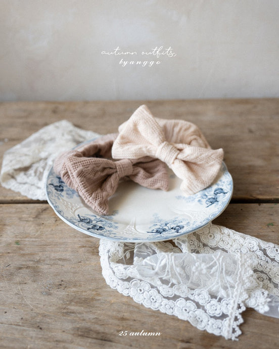 ANGGO BABIES BOW HEADBAND**PREORDER
