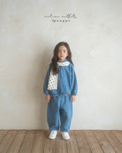 Load image into Gallery viewer, ANGGO KIDS BLUE DENIM HOODIE**PREORDER