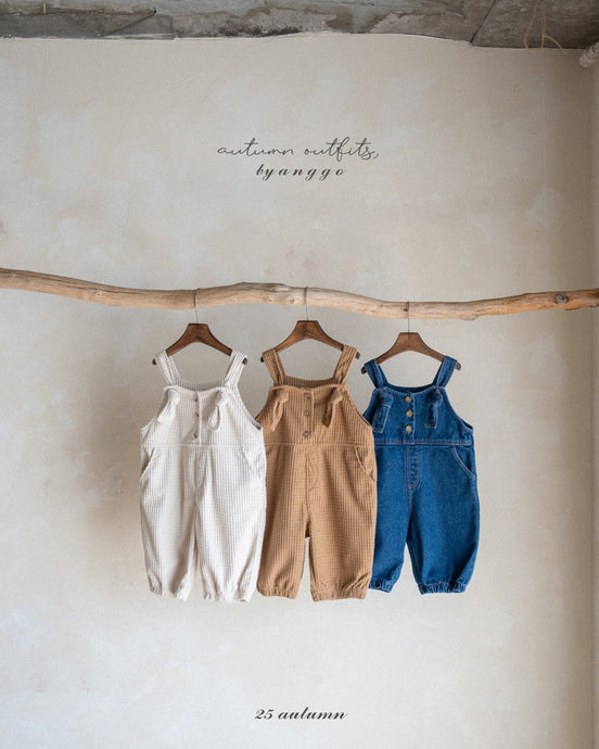 ANGGO KIDS CORDUROY DUNGAREES**PREORDER