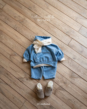 Load image into Gallery viewer, ANGGO KIDS BLUE DENIM HOODIE**PREORDER