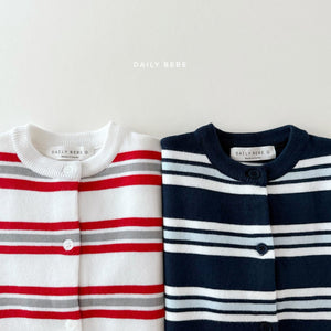 DAILYBEBE KIDS STRIPE CARDIGAN**PREORDER