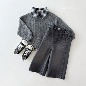 DAILYBEBE KIDS RIB COLOR TOP**PREORDER
