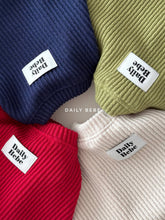 Load image into Gallery viewer, DAILYBEBE KIDS RIBBED PUFFY SWEAT SHIRTSWEATSHIRT **PREORDER