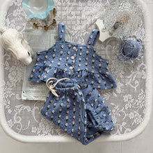 將圖片載入圖庫檢視器中，MEL KIDS 春季花卉上衣套裝**預購**