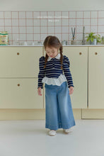 將圖片載入圖庫檢視器中，MEL KIDS 蝴蝶結牛仔褲**預購