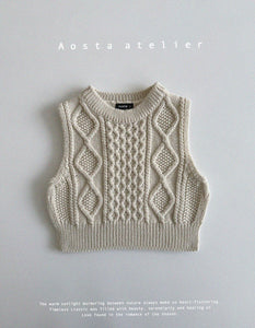 AOSTA KIDS KNIT VEST**PREORDER