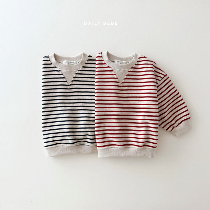 DAILYBEBE KIDS STRIPE SWEAT**PREORDER