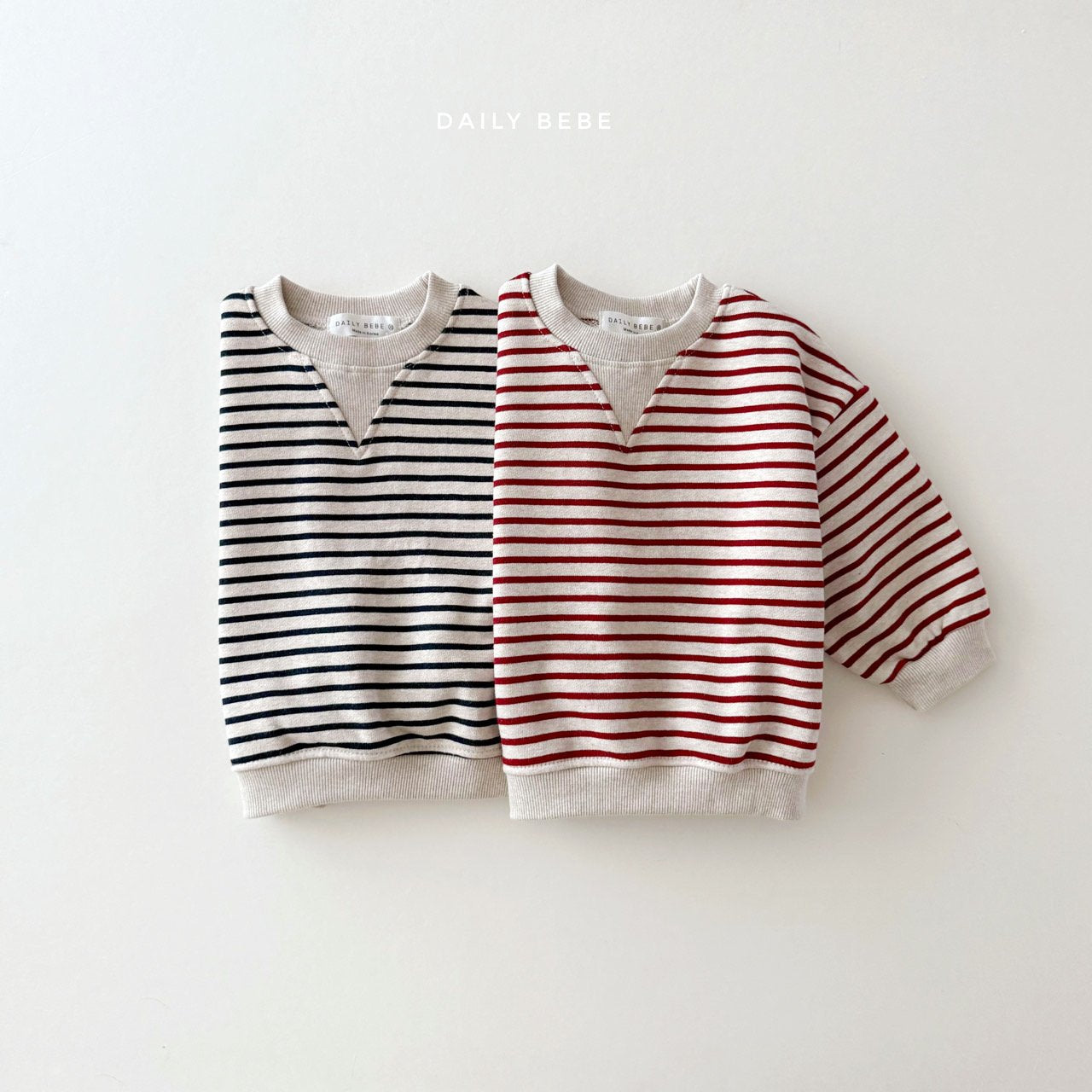 DAILYBEBE KIDS STRIPE SWEAT**PREORDER