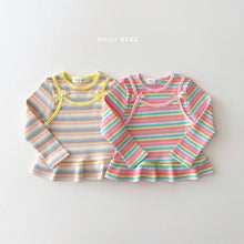 Load image into Gallery viewer, DAILYBEBE KIDS SHINY STRIPE SHIRT**PREORDER