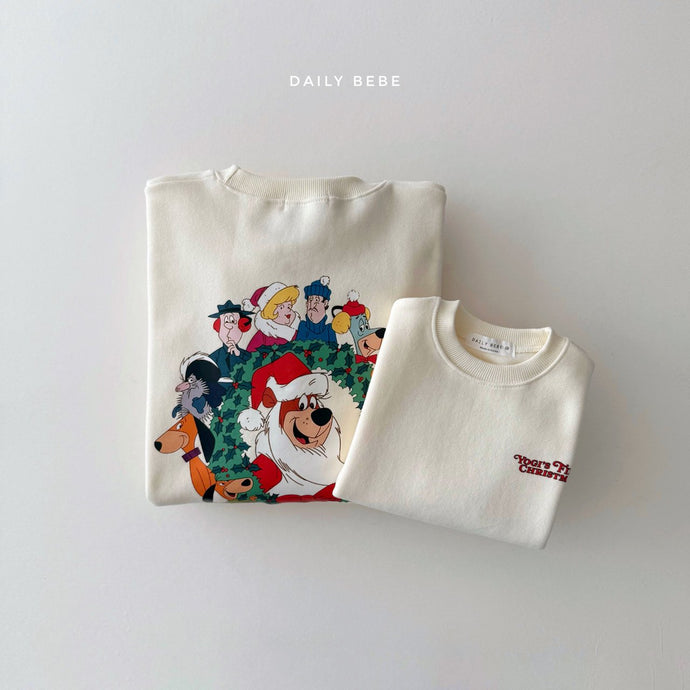 DAILYBEBE MOM & KIDS YOOGI FIRST CHRISTMAS SWEAT**PREORDER