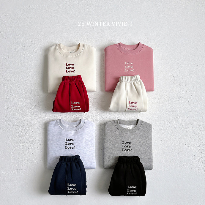 VIVID KIDS LOVE LOVE  SWEAT SET*PREORDER