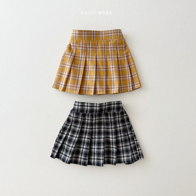 DAILYBEBE KIDS CHECK SKIRT**PREORDER