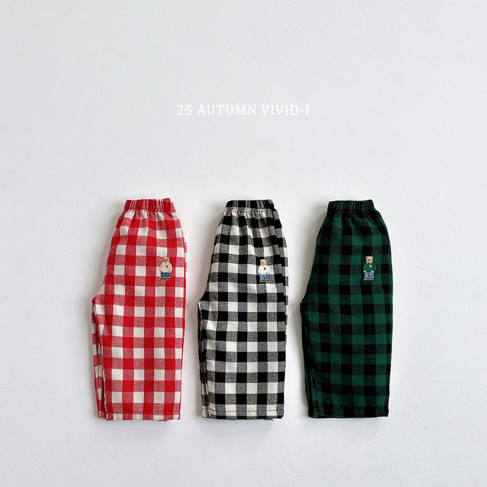 VIVID KIDS CHECK LONG PANTS*PREORDER