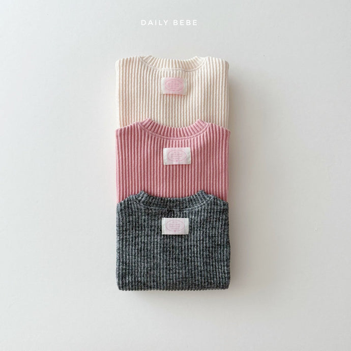 DAILYBEBE KIDS RIB COLOR TOP**PREORDER