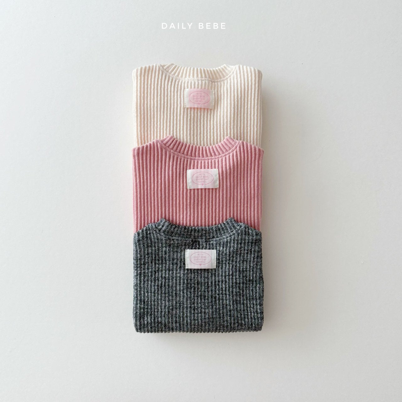 DAILYBEBE KIDS RIB COLOR TOP**PREORDER