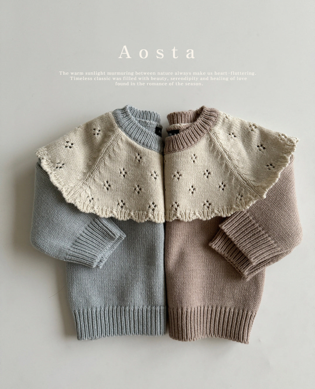 AOSTA KIDS Cape Knit*Preorder