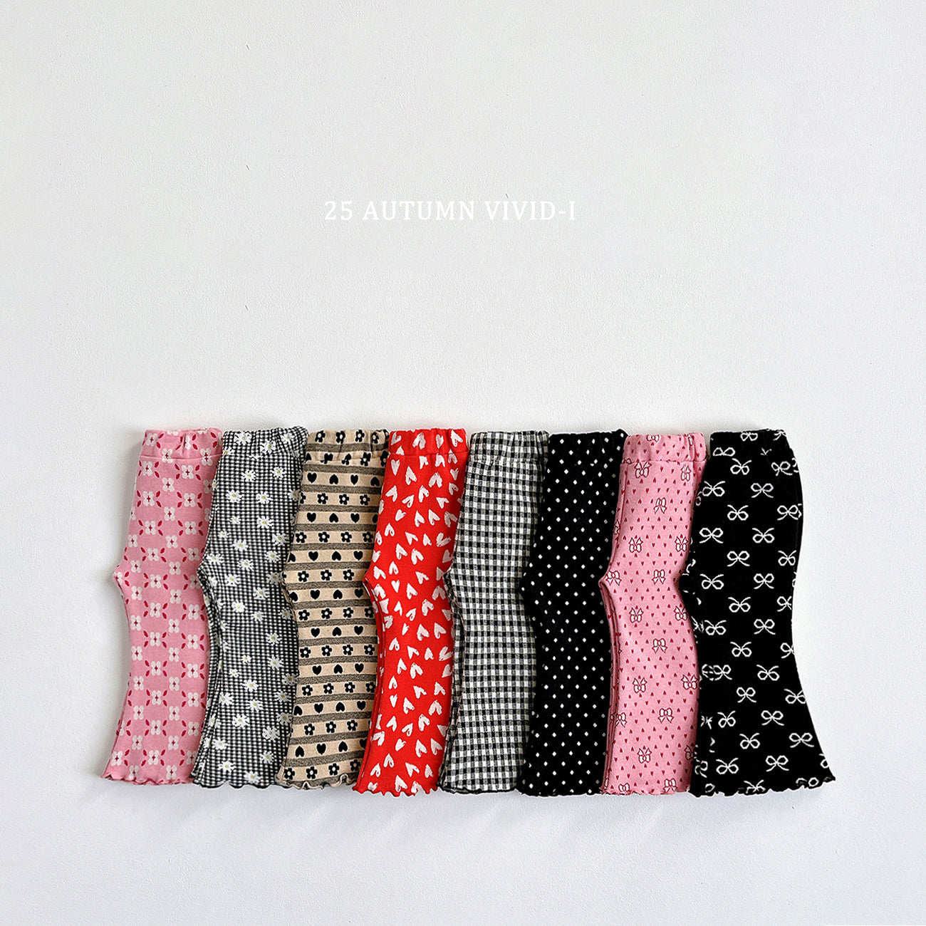 VIVID KIDS PATTERN BOOTSCUT PANTS*PREORDER
