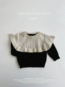 AOSTA KIDS Knit Cape Tee *Preorder