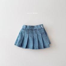 Load image into Gallery viewer, DAILYBEBE KIDS DENIM PLEATED SKIRT**PREORDER