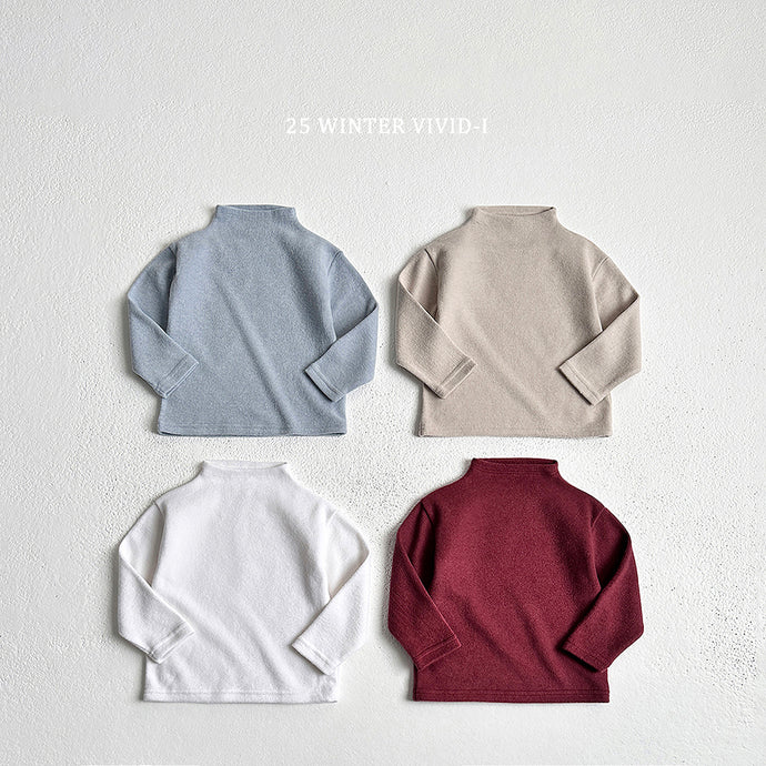 VIVID KIDS KIDS HALF TURTLE NECK SHIRT*PREORDER