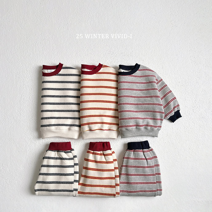 VIVID KIDS STRIPE SWEAT SET*PREORDER