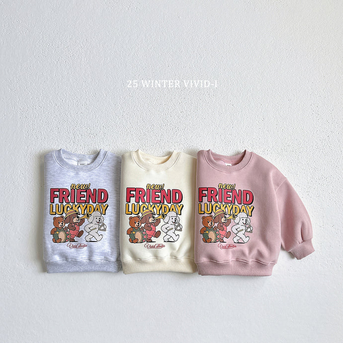 VIVID KIDS FRIENDS LUCKY DAY SWEAT SHIRT*PREORDER