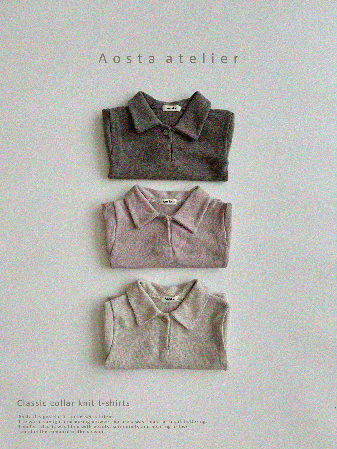 AOSTA KIDS Classic Collar Tee *Preorder