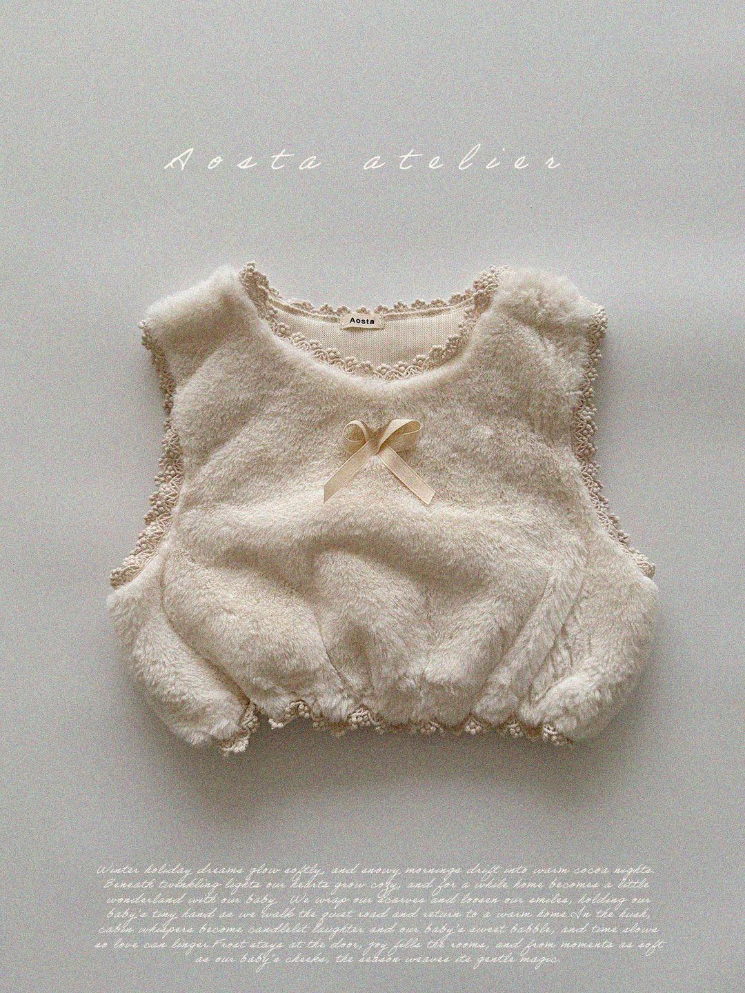 AOSTA KIDS FURRY VEST *PREORDER