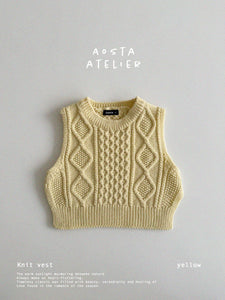 AOSTA KIDS KNIT VEST**PREORDER